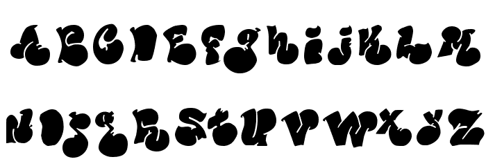 Political Graft Fill Font LOWERCASE
