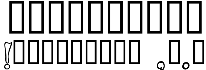 Political Graft Outline Font OTHER CHARS