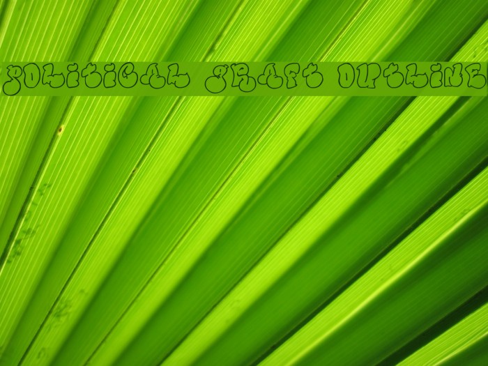 Political Graft Outline Font examples