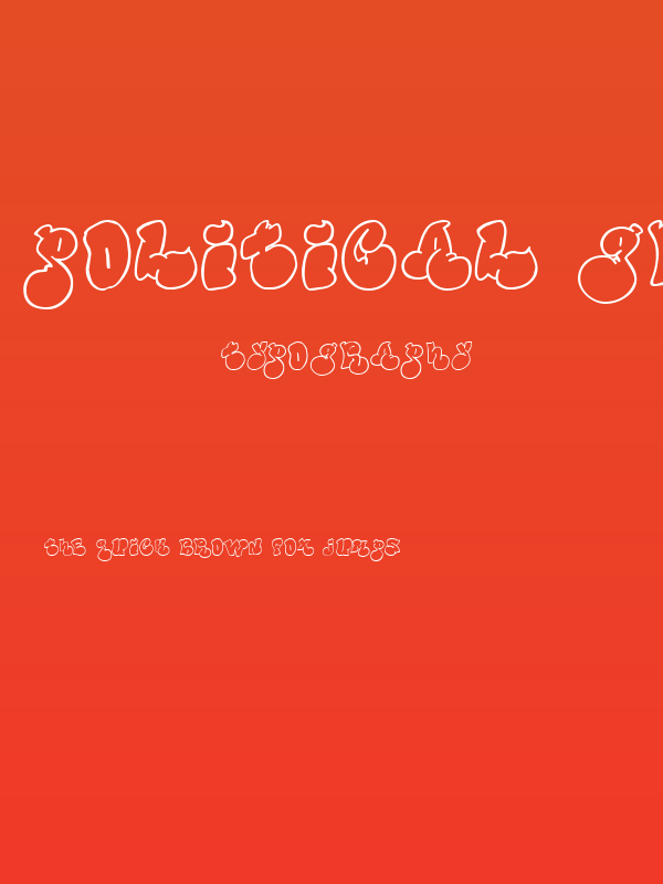 Political Graft Outline Poster