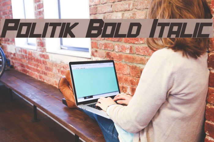 Politik Bold Italic Example 2