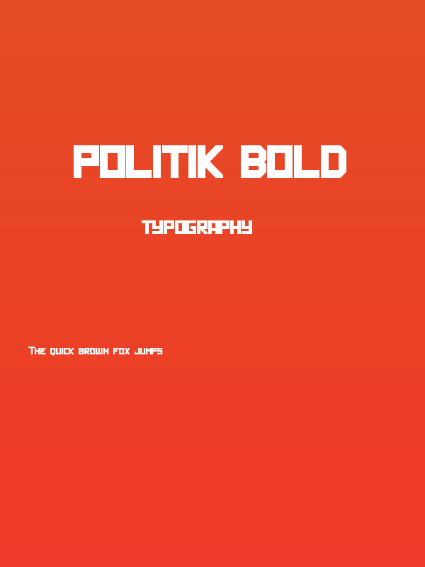 Politik Bold Poster