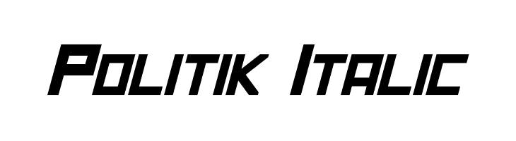 Politik Italic  Frei Schriftart Herunterladen