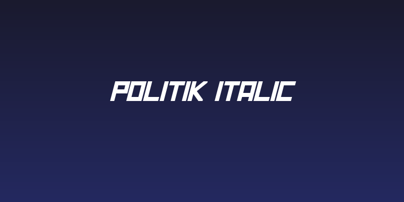 Politik Italic Social Header