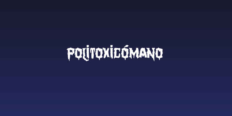Politoxicómano Social Header
