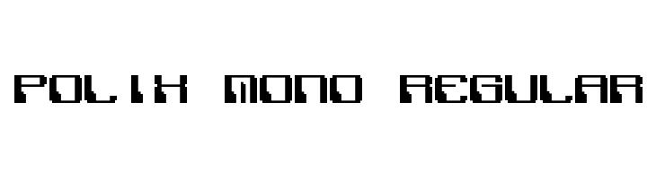 Polix Mono Regular  Скачать бесплатные шрифты