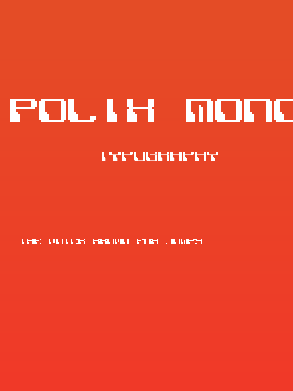 Polix Mono Regular Poster