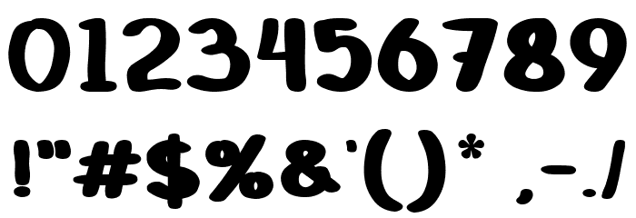 Polka B Font OTHER CHARS