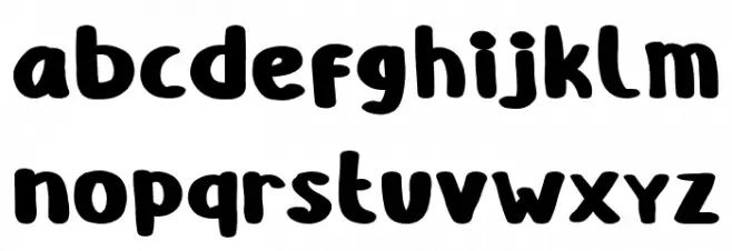 Polka B خط أحرف صغيرة