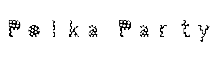 Polka Party  Frei Schriftart Herunterladen