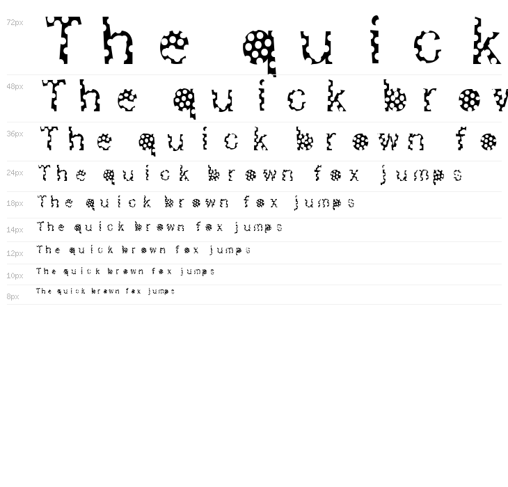 Polka Party Waterfall