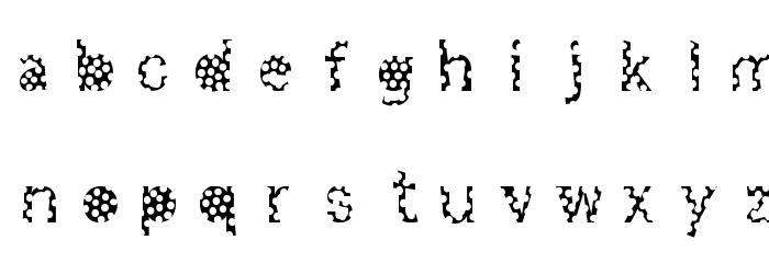 Polka Party Font LOWERCASE