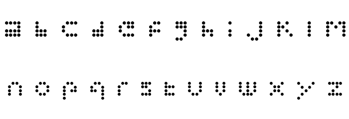 PolkaDotCrazy Font LOWERCASE