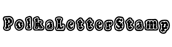 PolkaLetterStamp  Скачать бесплатные шрифты