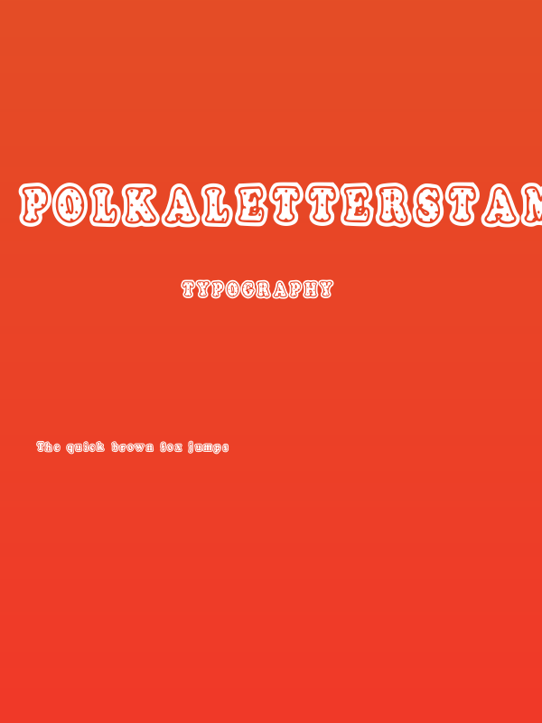 PolkaLetterStamp Poster