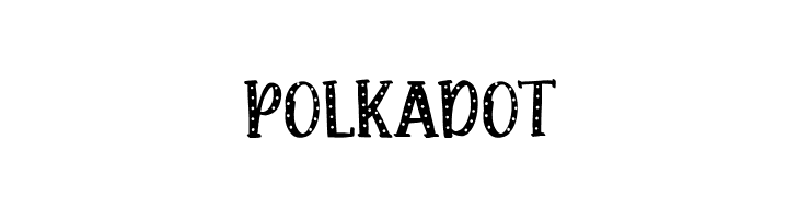 Polkadot  font caratteri gratis