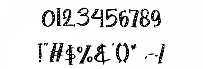 Polkadot Font OTHER CHARS