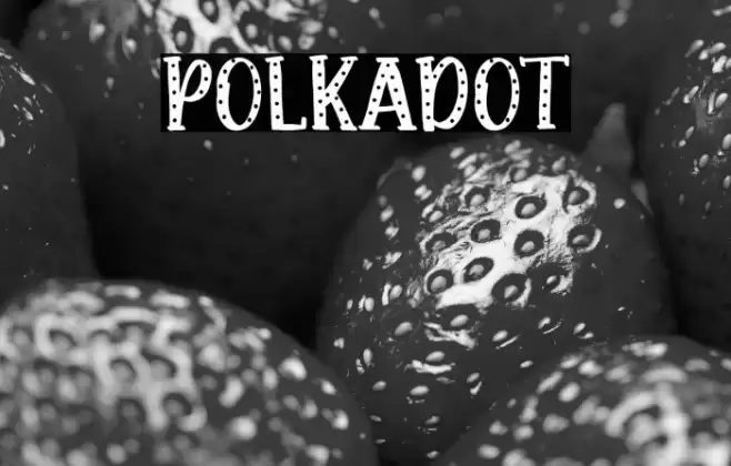 Polkadot Font examples