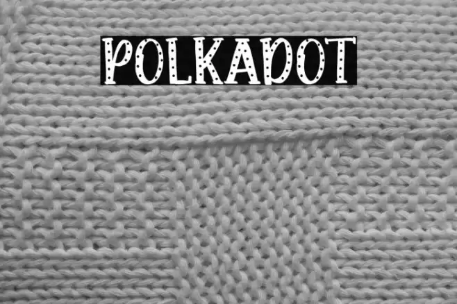 Polkadot Font examples