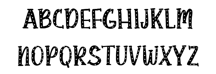 Polkadot Font LOWERCASE