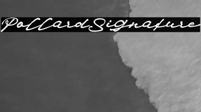 Pollard_Signature Font examples