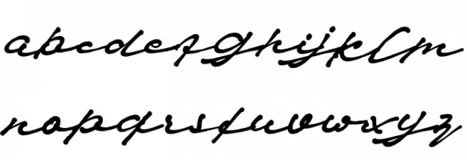 Pollard_Signature خط أحرف صغيرة
