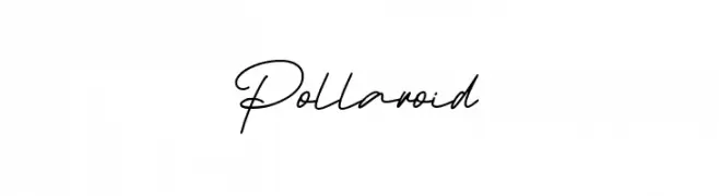 Pollaroid  Frei Schriftart Herunterladen