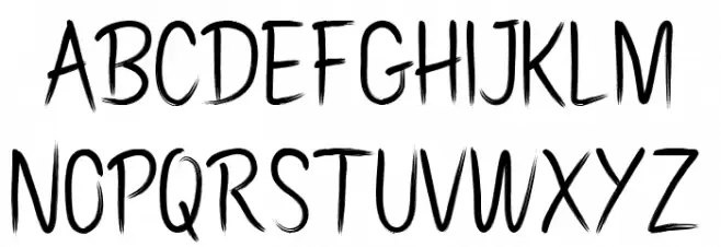 Pollaroid Schriftart Groß
