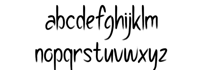 Pollaroid Font LOWERCASE