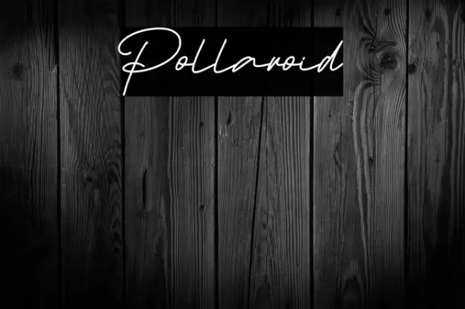 Pollaroid Font examples