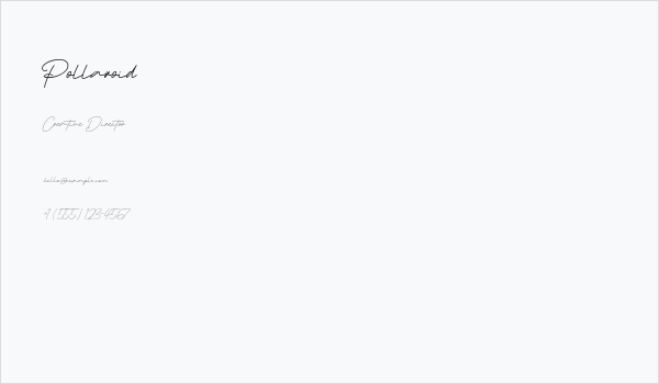 Pollaroid Business Card