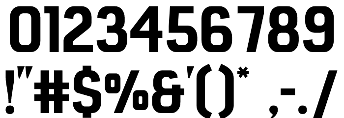 Polling Font OTHER CHARS