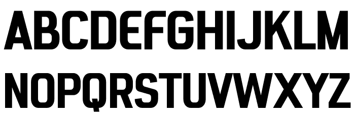 Polling Font UPPERCASE