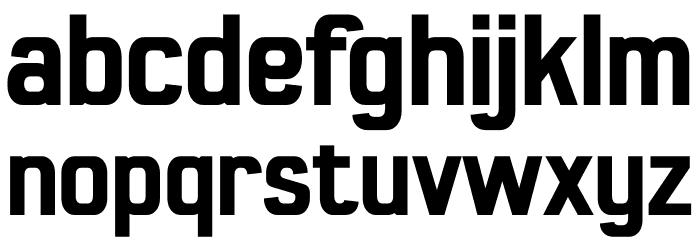 Polling Font LOWERCASE