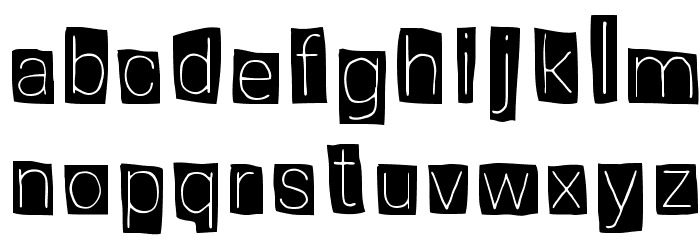 Pollito Peligroso Font LOWERCASE