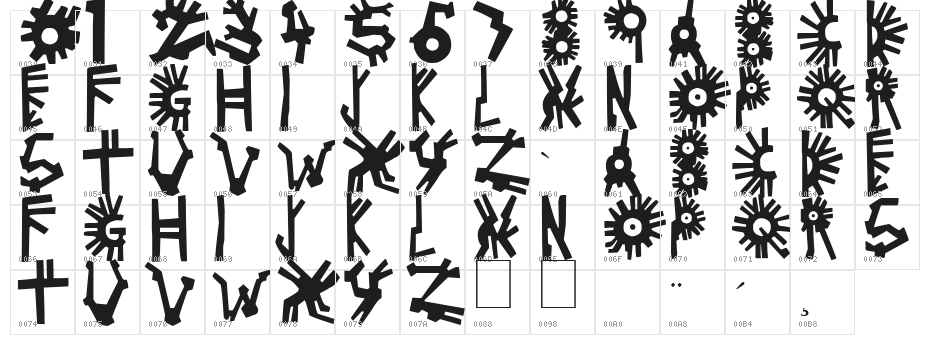 Pollo Pueblo - Black Character Map