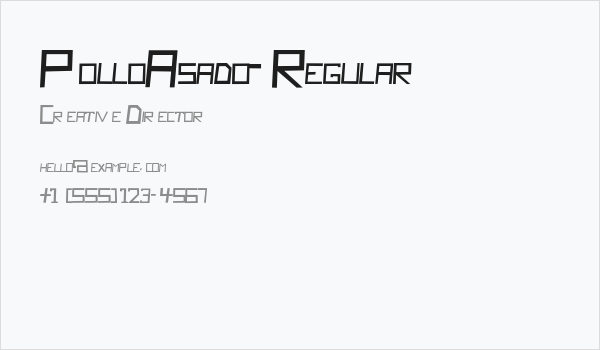 PolloAsado-Regular Business Card