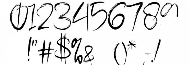 Pollutant Font OTHER CHARS