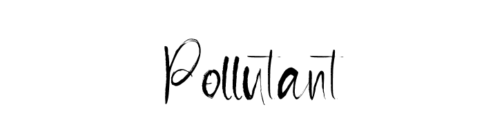 Pollutant  les polices de caractères gratuit tlcharger