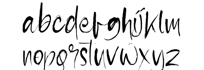 Pollutant Font LOWERCASE