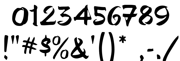 Polo Brush Font OTHER CHARS