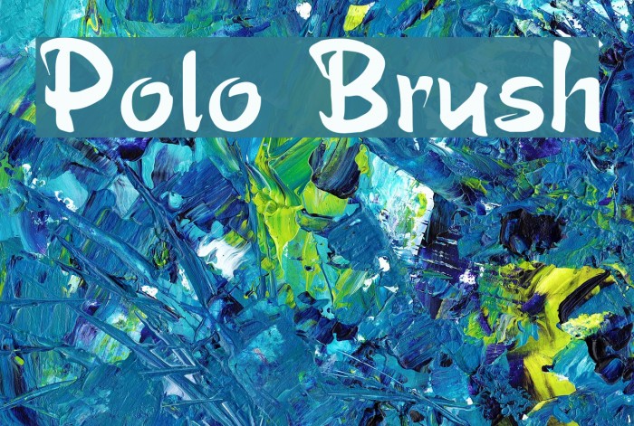 Polo Brush Font examples