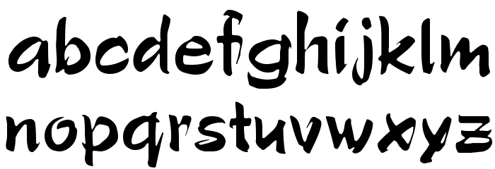 Polo Brush Font LOWERCASE