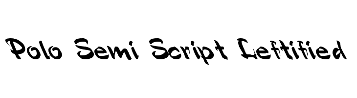 Polo Semi Script Leftified Font
