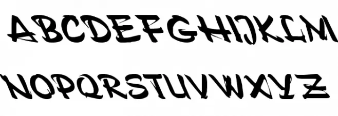 Polo Semi Script Leftified フォント 大文字