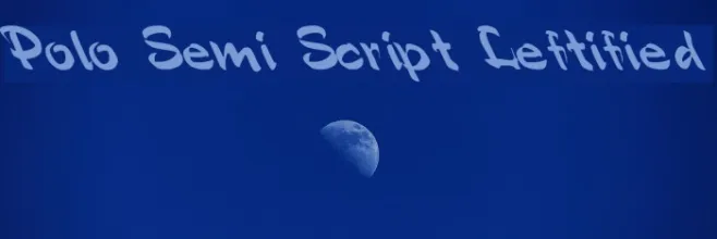 Polo Semi Script Leftified Example 1