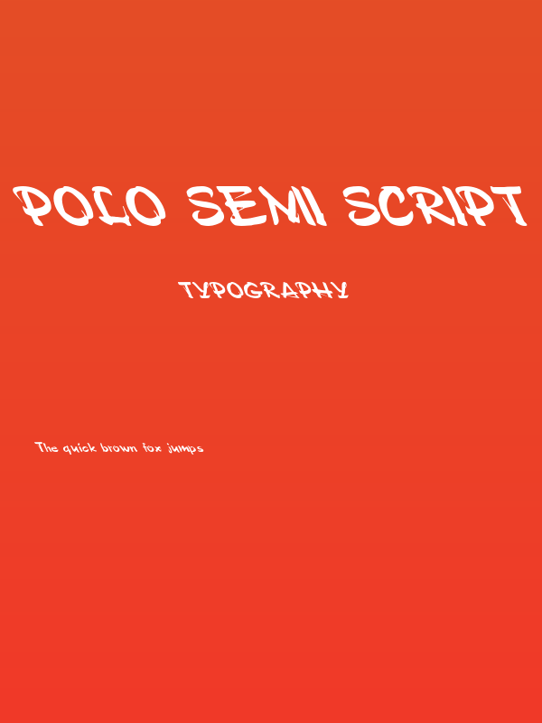 Polo Semi Script Leftified Poster