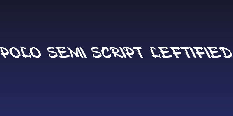 Polo Semi Script Leftified Social Header