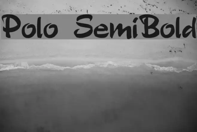 Polo SemiBold Font examples