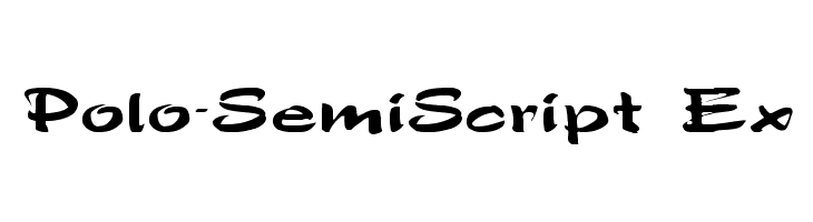 Polo-SemiScript Ex  Free Fonts Download